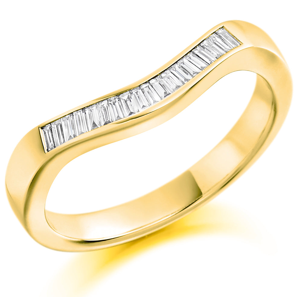 Vadelle - 0.20ct Diamond Wedding Ring - Channel Set Shaped to Fit