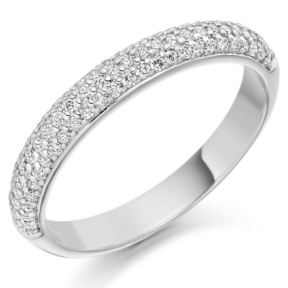 Valence - 0.40ct Diamond Wedding Ring - Pave Set Eternity