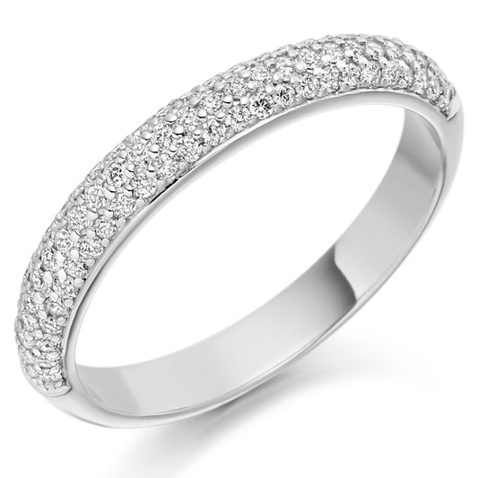 Valence - 0.40ct Diamond Wedding Ring - Pave Set Eternity