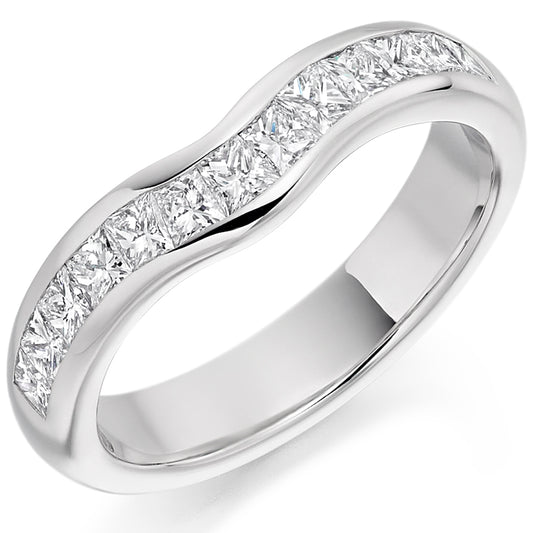 Yanis - 0.85ct Diamond Shaped Wedding Ring