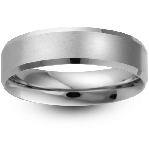 Blaze - 5mm Matt Chamfered Wedding Ring