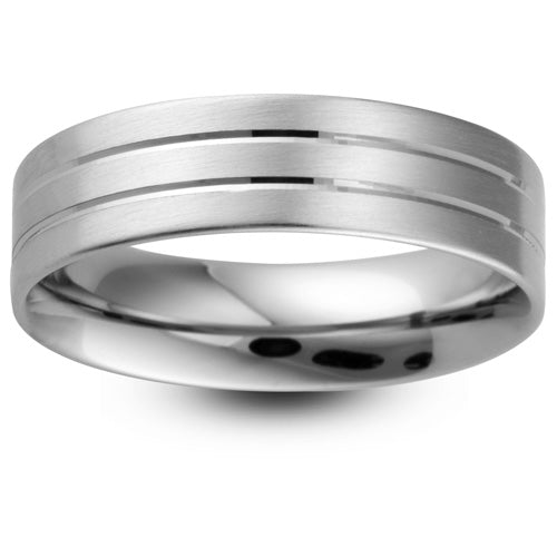 Olympia - 5mm Diamond Cut Wedding Ring