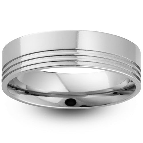 Galen - 5mm Diamond Cut Wedding Ring