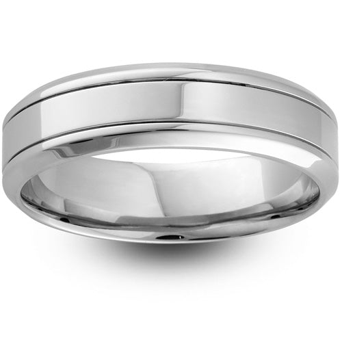 Falcon - 5mm Polished  Chamfered Wedding Ring