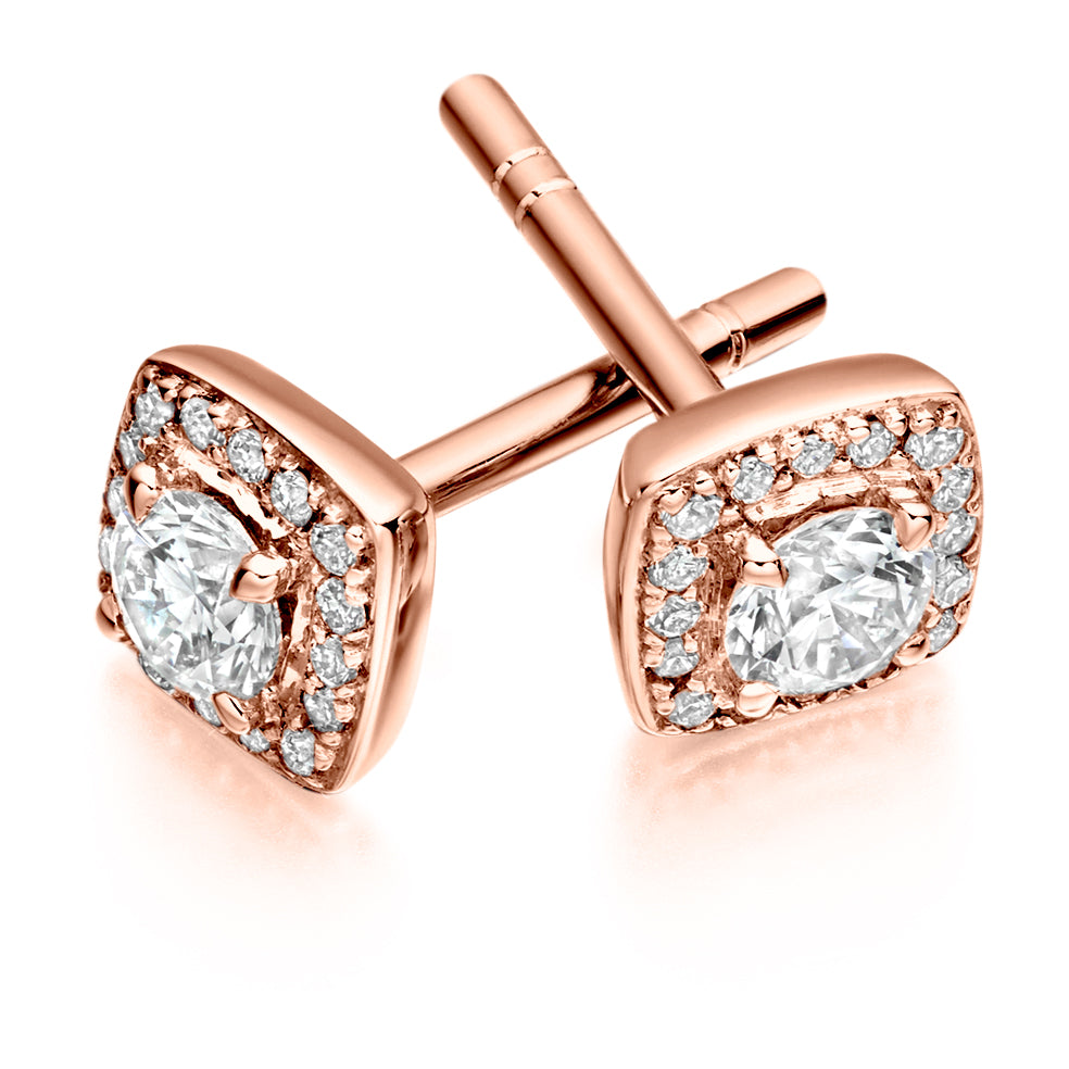0.68ct Classic Round Halo Diamond Engagement £3850.00