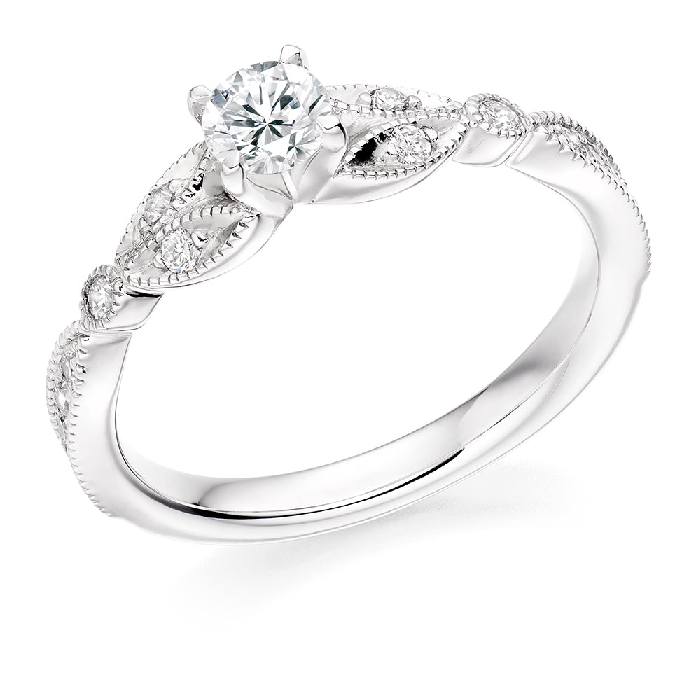 Round Fancy Four Claw Solitaire