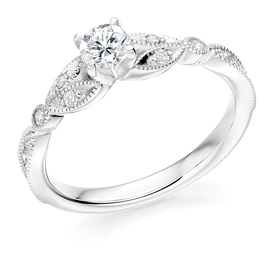 Round Fancy Four Claw Solitaire