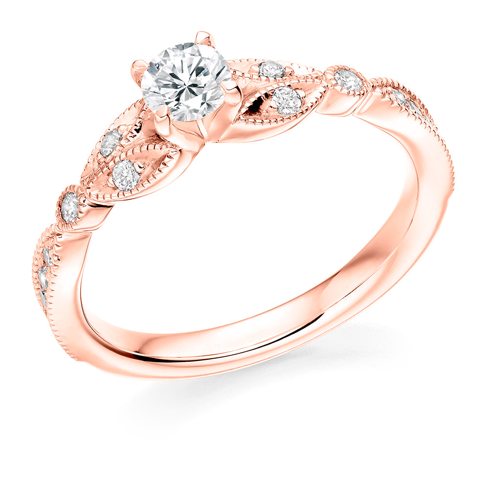 Round Fancy Four Claw Solitaire