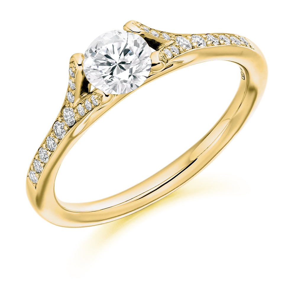 Round Fancy Four Claw Solitaire 2