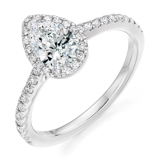 Pear Halo Style Cluster