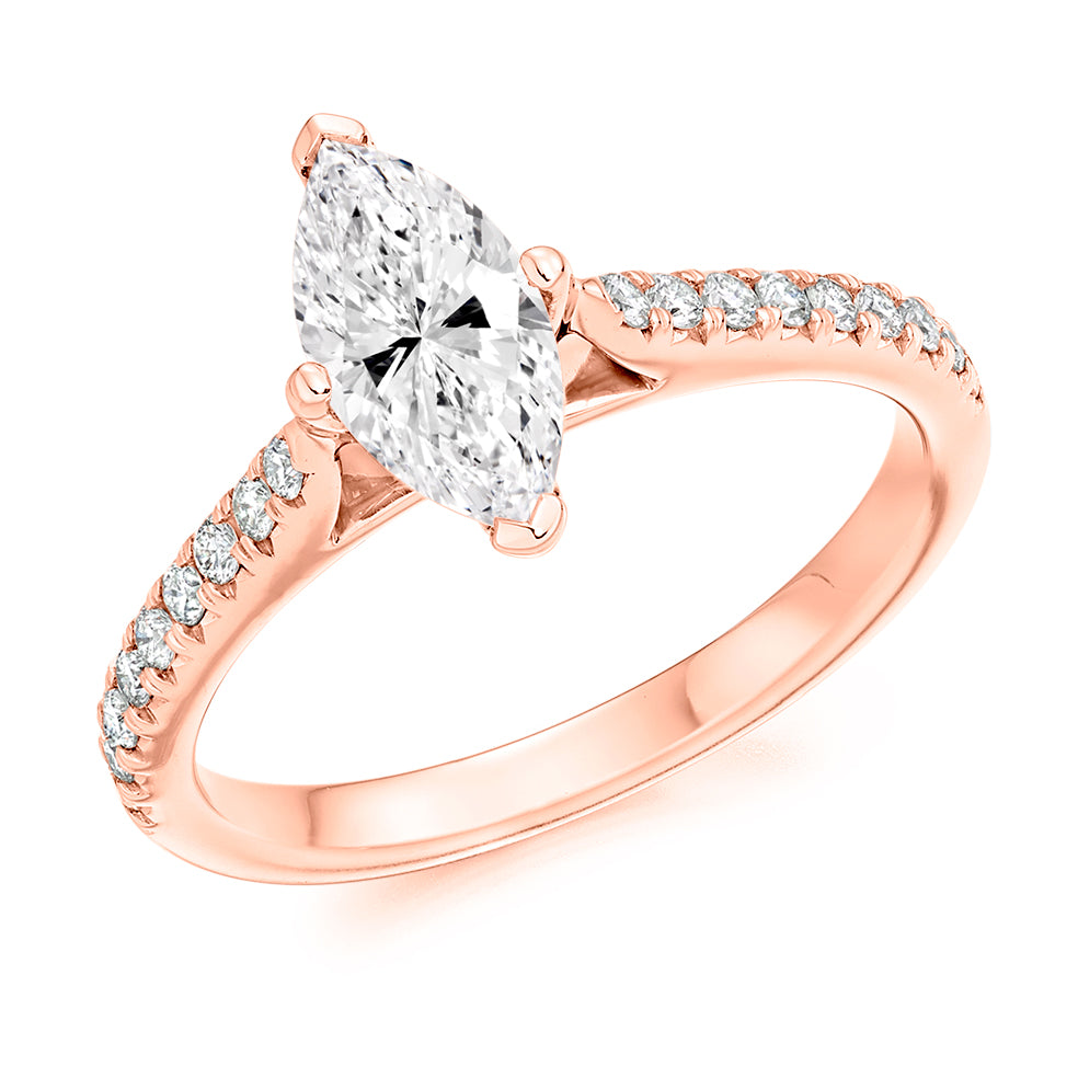 Silver Three Stone Trilogy Cubic Zirconia Ring £65.00