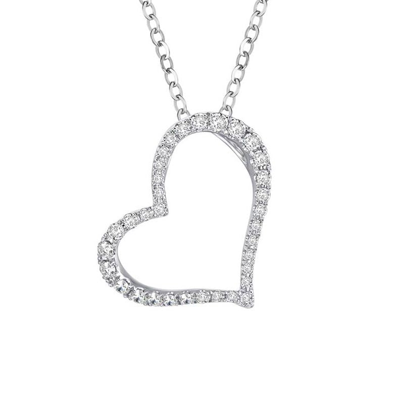 18ct Gold 0.21ct Heart Necklace £795.00