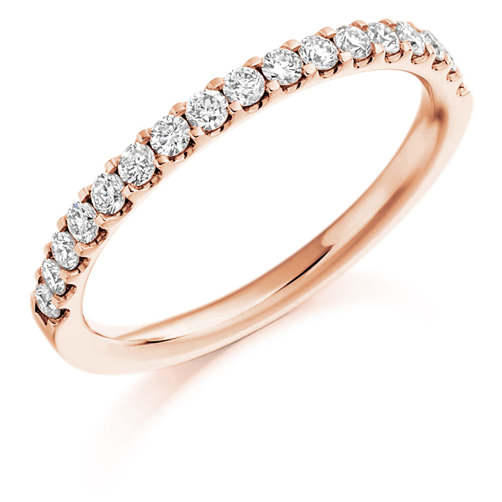 Ella - 0.33ct Diamond Wedding Ring - Micro-Claw Set Eternity