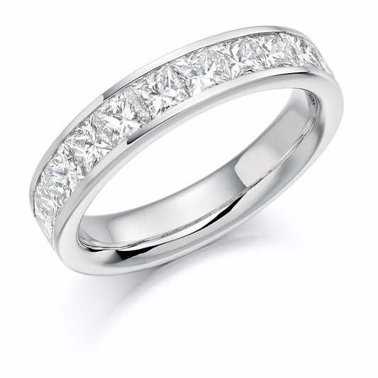 Tia - 1.50ct Diamond Wedding Ring - Channel Set Eternity