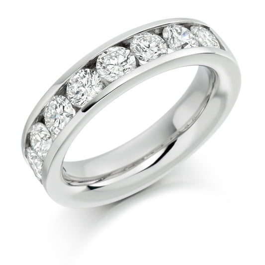 Whitney - 2.00ct Diamond Wedding Ring - Channel Set Eternity