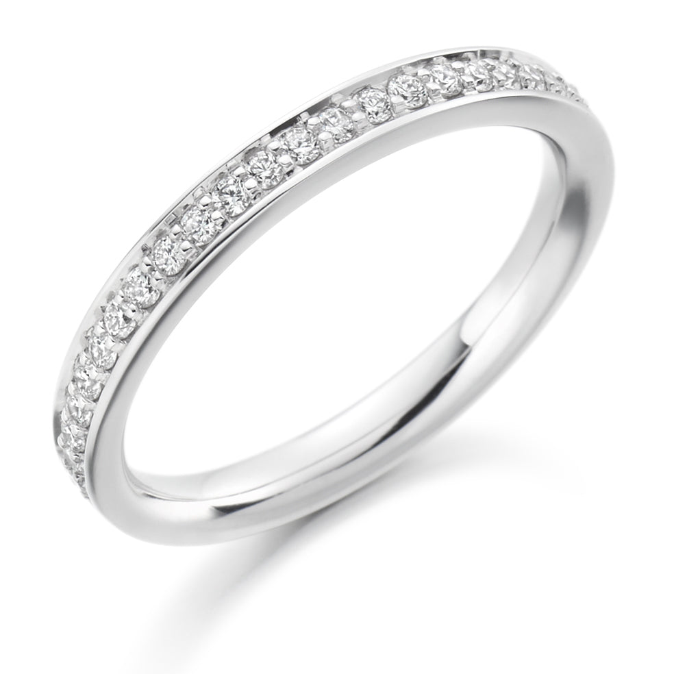 Freya - 0.25ct Diamond Wedding Ring - Grain Set Eternity