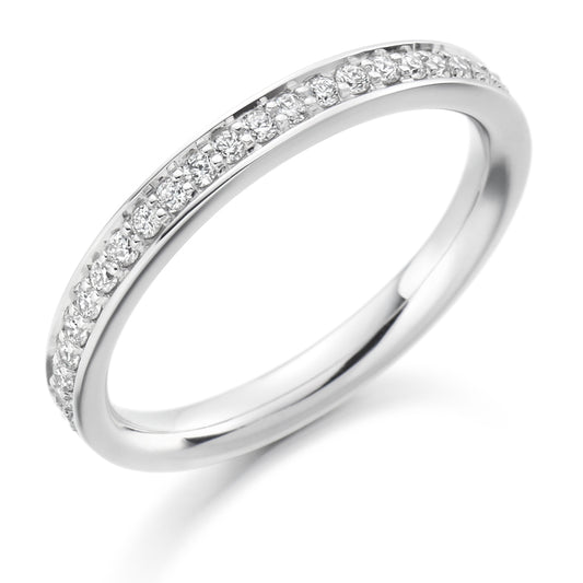 Freya - 0.25ct Diamond Wedding Ring - Grain Set Eternity