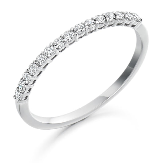 Samira - 0.25ct Diamond Wedding Ring - Claw Set Eternity