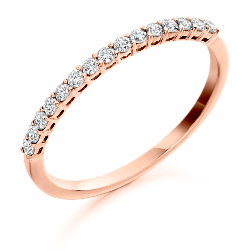 Samira - 0.25ct Diamond Wedding Ring - Claw Set Eternity