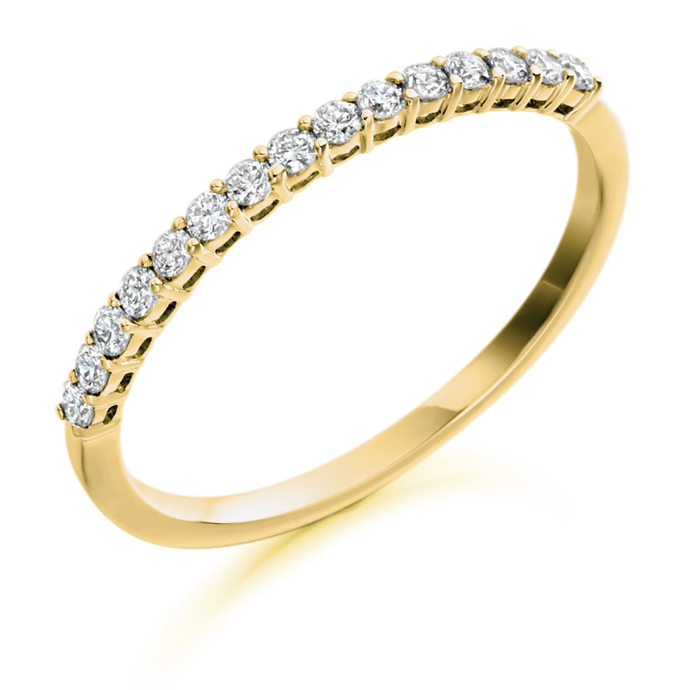 Samira - 0.25ct Diamond Wedding Ring - Claw Set Eternity