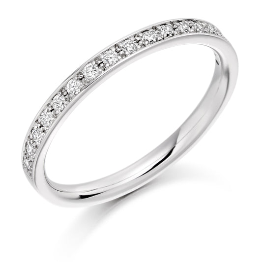 Geneva - 0.20ct Diamond Wedding Ring - Grain Set Eternity