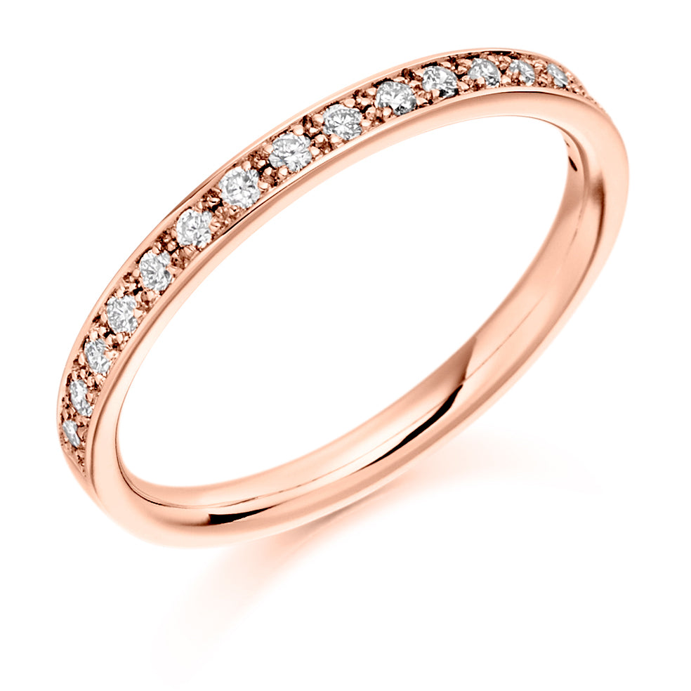 Geneva - 0.20ct Diamond Wedding Ring - Grain Set Eternity