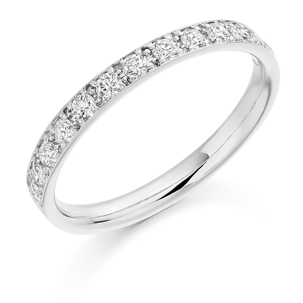 Verona - 0.40ct Diamond Wedding Ring - Grain Set Eternity