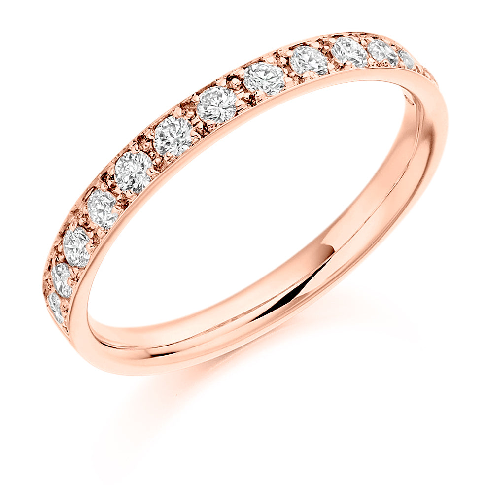 Verona - 0.40ct Diamond Wedding Ring - Grain Set Eternity