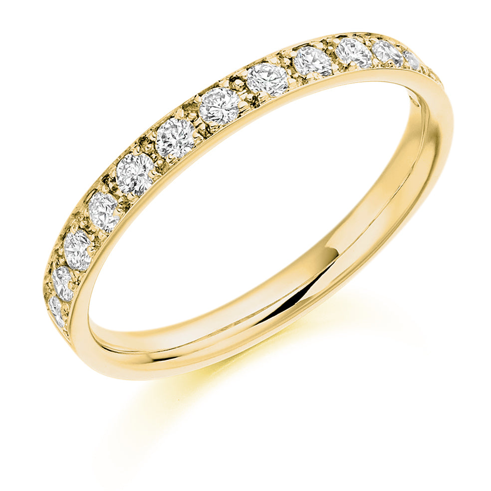 Verona - 0.40ct Diamond Wedding Ring - Grain Set Eternity