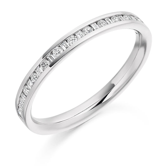 Lorella - 0.30ct Diamond Wedding Ring - Channel Set Eternity