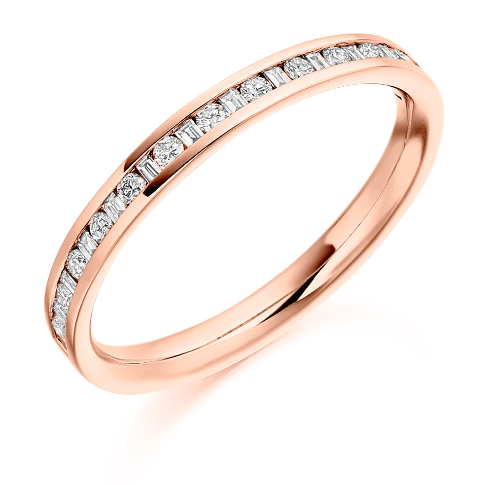 Lorella - 0.30ct Diamond Wedding Ring - Channel Set Eternity