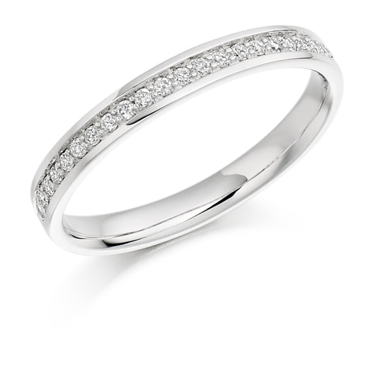 Selene - 0.15ct Diamond Wedding Ring - Grain Set Eternity