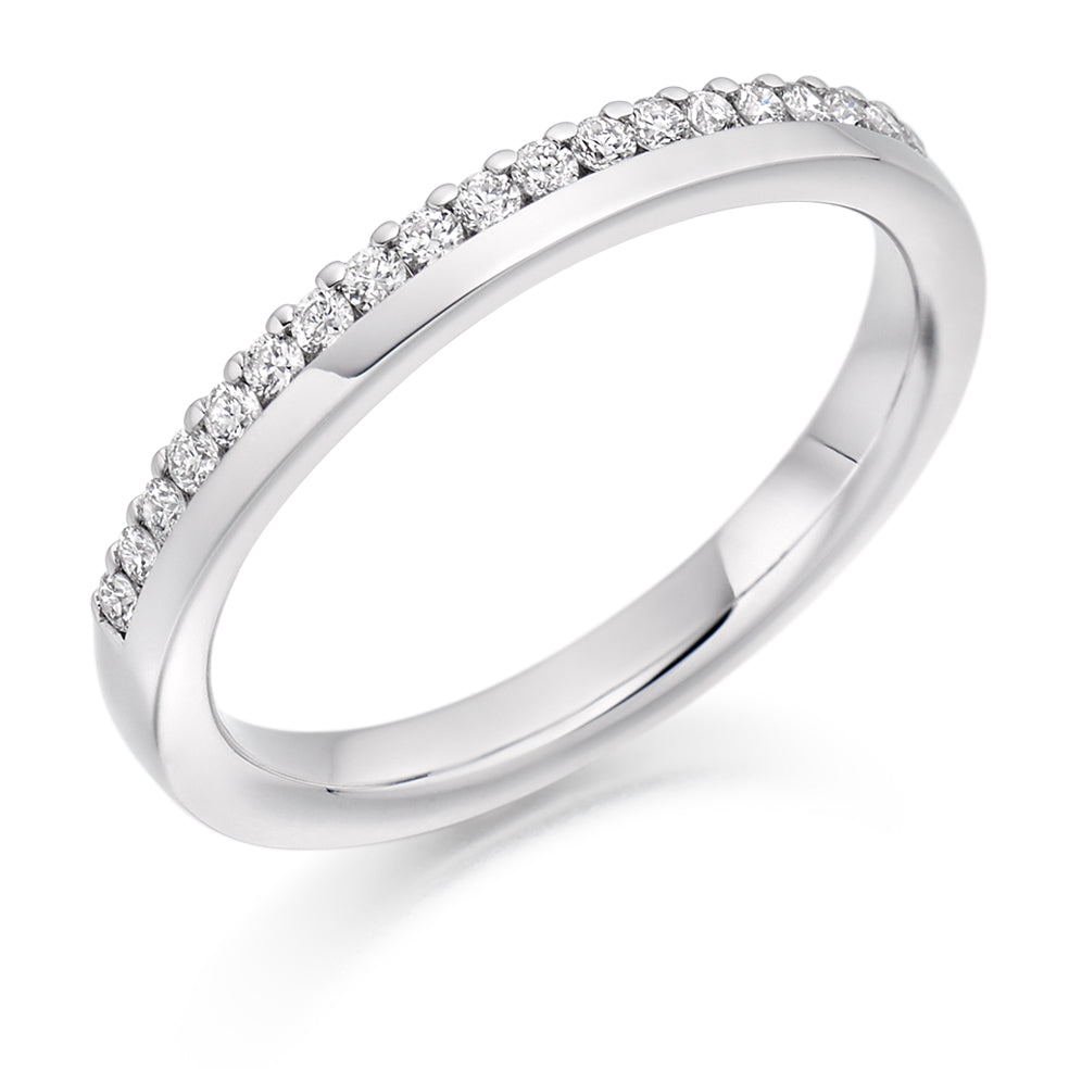 Basel - 0.20ct Diamond Wedding Ring - Micro-Claw Set Eternity