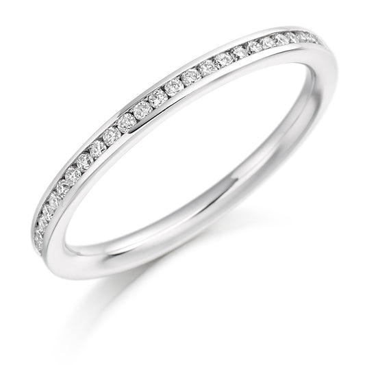 Aalia - 0.20ct Diamond Wedding Ring - Channel Set Eternity