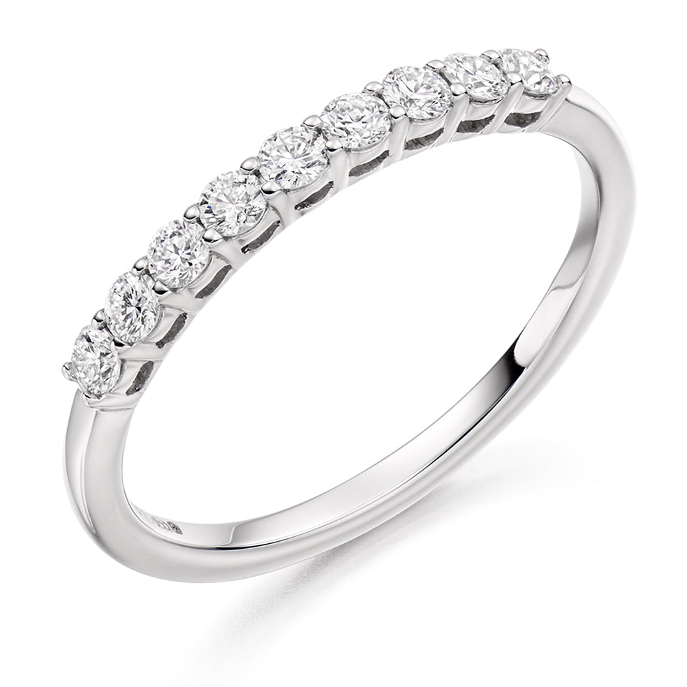 Wilton - 0.33ct Diamond Wedding Ring - Claw Set Eternity