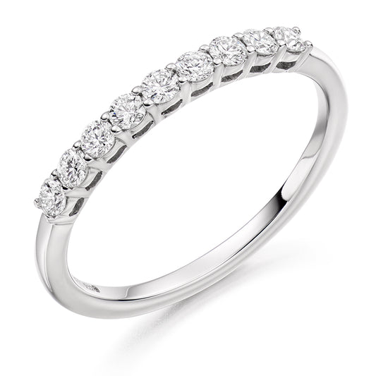 Wilton - 0.33ct Diamond Wedding Ring - Claw Set Eternity