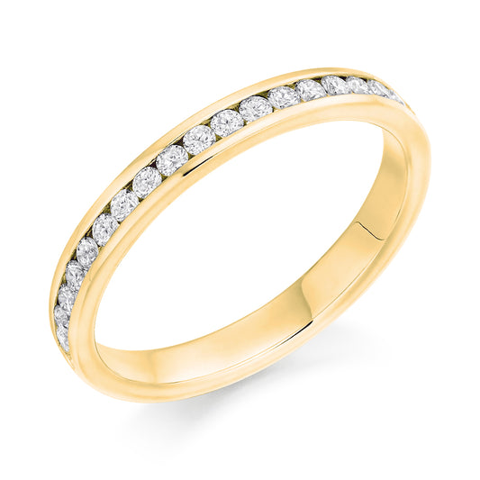 Amelia - 0.33ct Diamond Wedding Ring - Channel Set Eternity