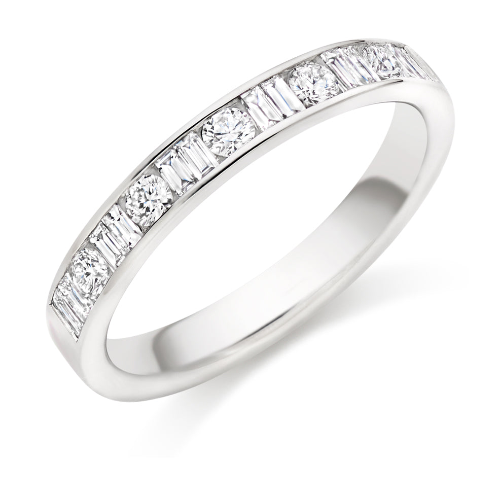Pascala - 0.50ct Diamond Wedding Ring - Channel Set Eternity