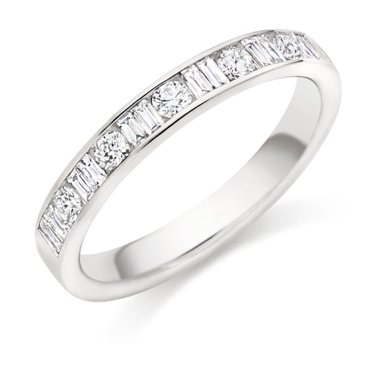 Pascala - 0.50ct Diamond Wedding Ring - Channel Set Eternity