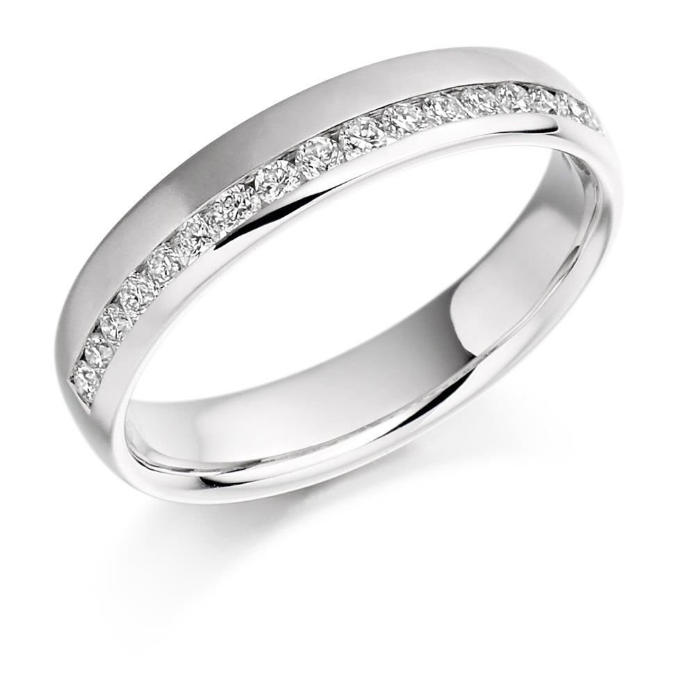 Monaco - 0.25ct Diamond Wedding Ring - Channel Set Eternity