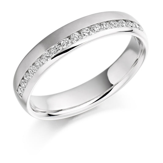 Monaco - 0.25ct Diamond Wedding Ring - Channel Set Eternity