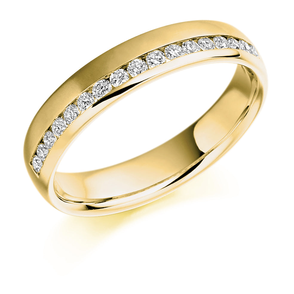 Monaco - 0.25ct Diamond Wedding Ring - Channel Set Eternity