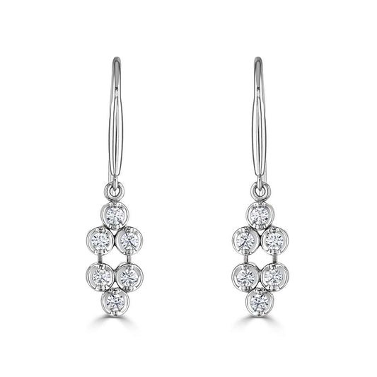 0.30ct Diamond Double Row Dot Earrings £1015.00