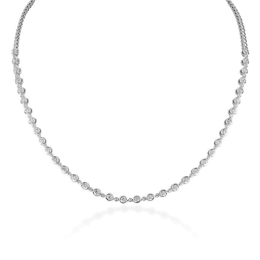 2.00ct Sparkle Single Row Alternating Necklace £5955.00