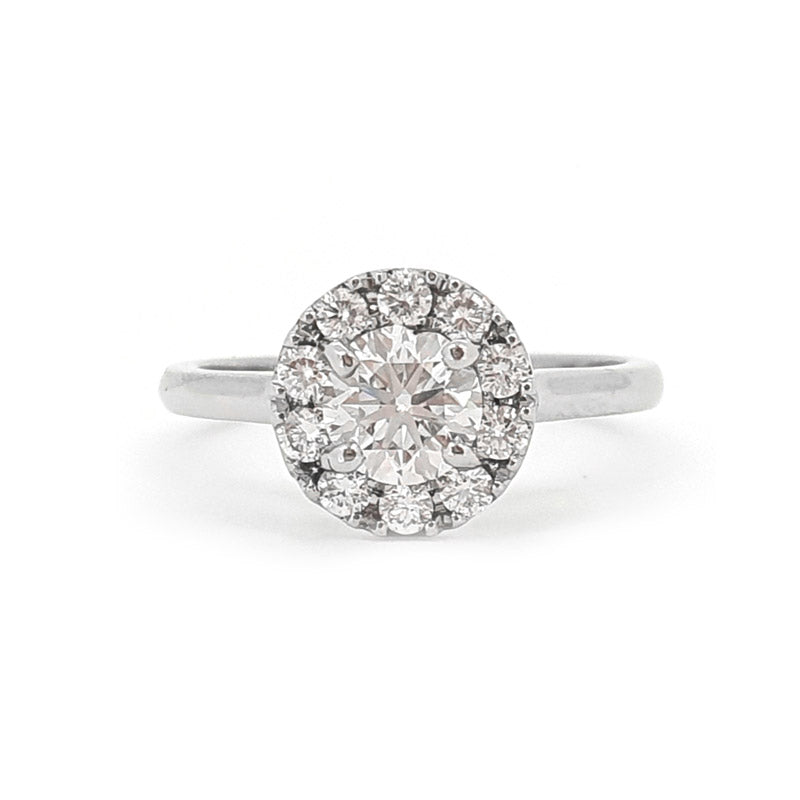 0.68ct Classic Round Halo Diamond Engagement £3850.00