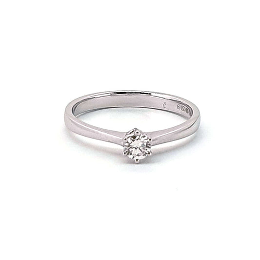 9ct White Gold 0.10ct Diamond Soiltaire £570.00