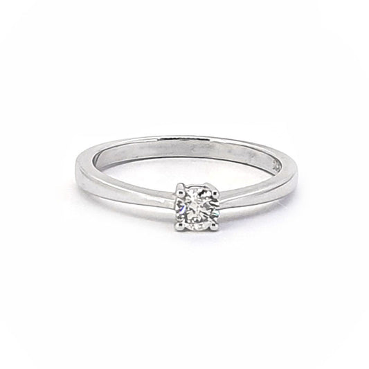 9ct White Gold 0.20ct Diamond Soiltaire £945.00
