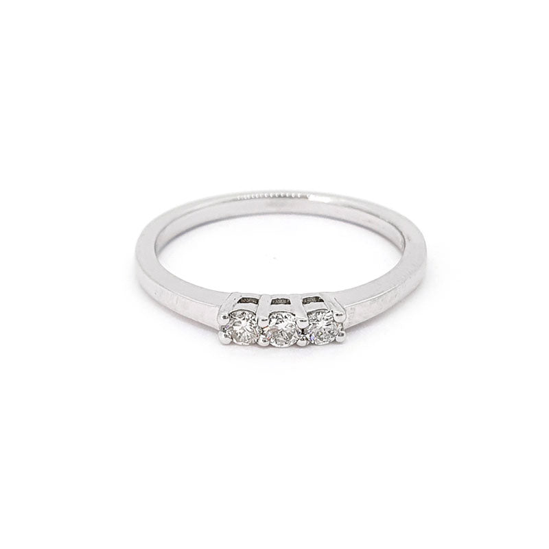 9ct White Gold 0.14ct Diamond Engagement Ring £480.00