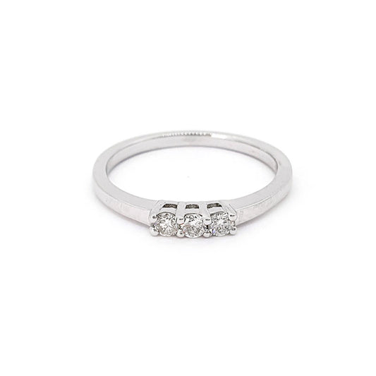 9ct White Gold 0.14ct Diamond Engagement Ring £480.00