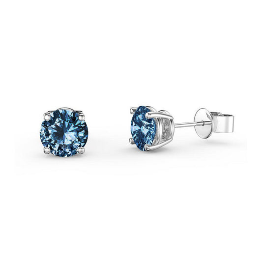 0.60ct Blue Lab Grown Diamond Stud Earrings £1050.00